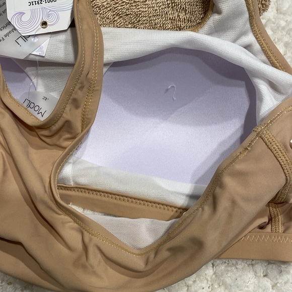 Maley solid 10 racer back swim bra size XL. NWT - Picture 3 of 5